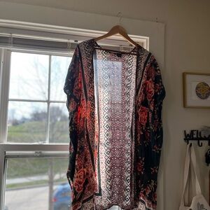 Angie Patterned Sheer Kimono